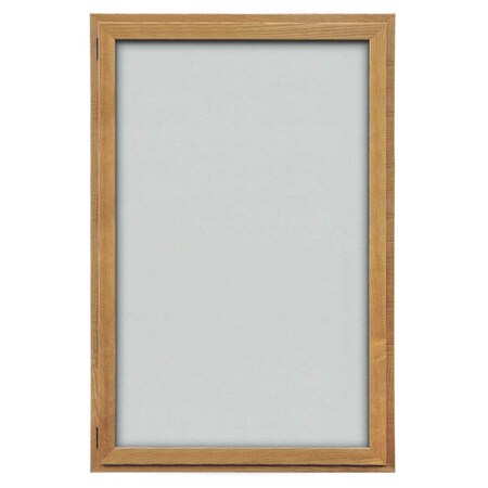 United Visual Products Indoor Enclosed Combo Board, 72"x36", Satin Frame/Blue & Cloud UVCB7236-BLUE-CLOUD
